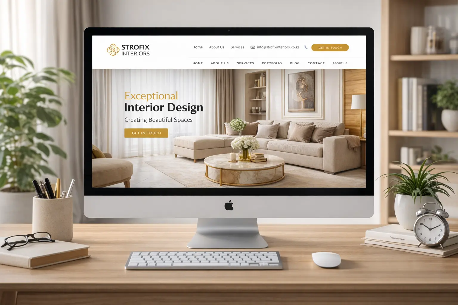 Interior design company website